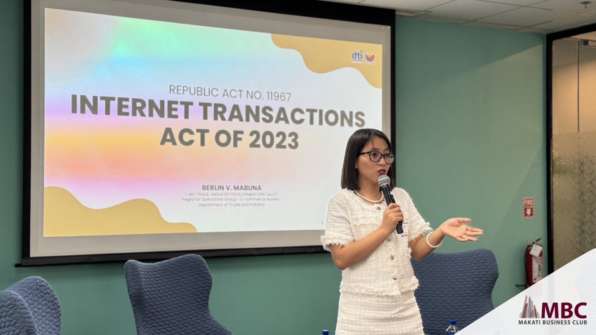 Berlin Mabuna, Chief Trade Specialist, E-Commerce Bureau, DTI