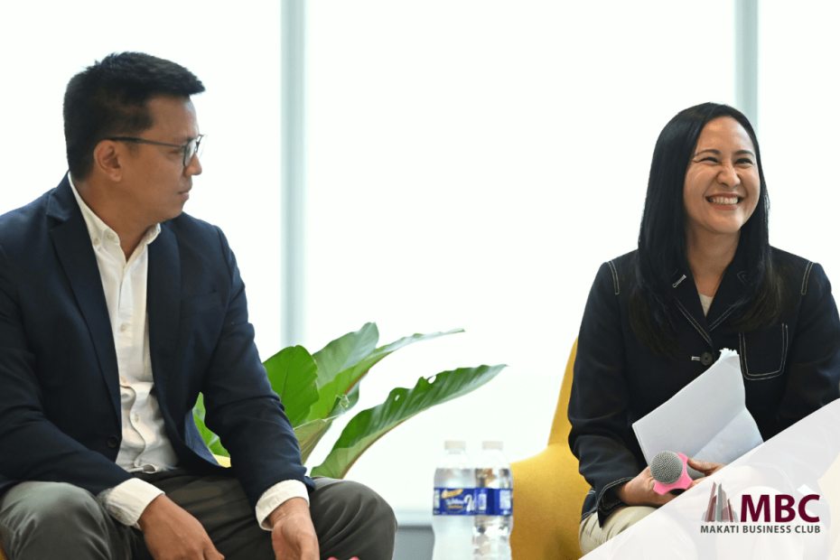 MBC Makati Business Club Leading Women Series Leaders and Partners: QC Mayor Joy Belmonte and Ray Alimurung